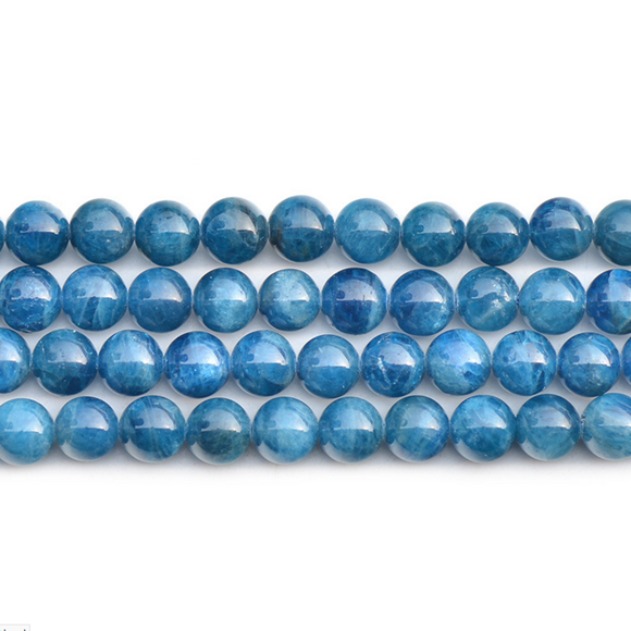 blue apatite natural beads