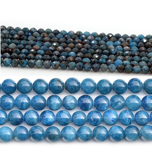 blue apatite beads