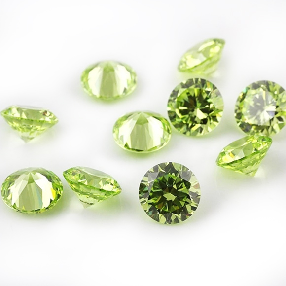 Apple Green Cubic Zirconia 2