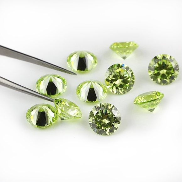 Apple Green Cubic Zirconia 3 1