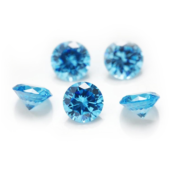 Aquamarine Cubic Zirconia 2 1