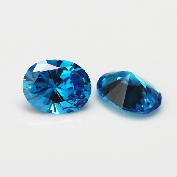 Aquamarine Oval Shape cz