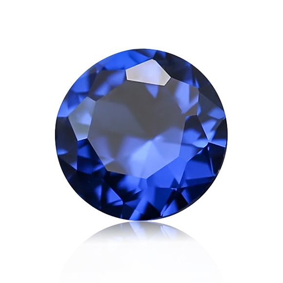 Lab created blue spinel gemstone
