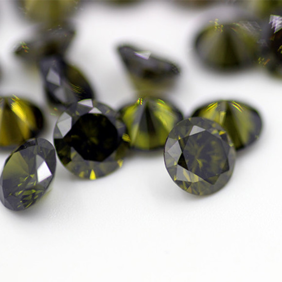 Olive Cubic Zirconia 1