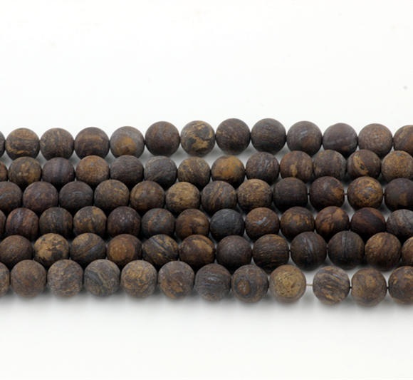 Matte bronzite beads